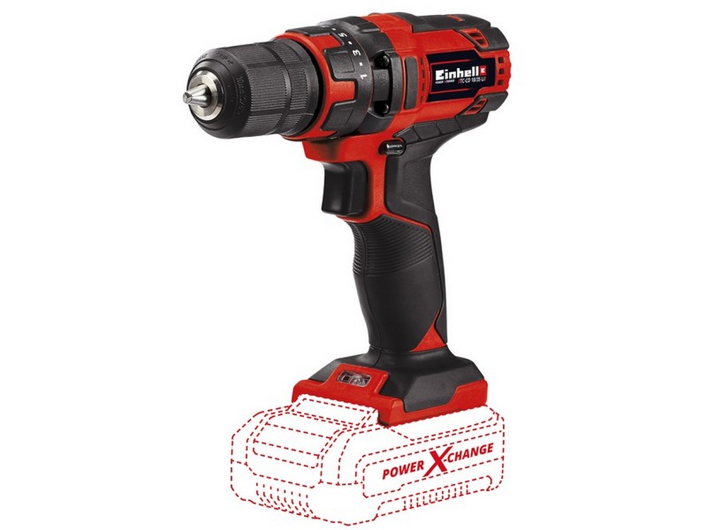 Einhell TRAPANO AVVITATORE A BATTERIA TC-CD 18/35 LI -SOLO