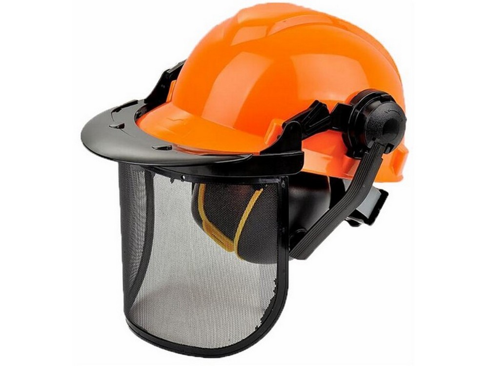 ELMETTO DI PROTEZIONE CON VISIERA + CUFFIE