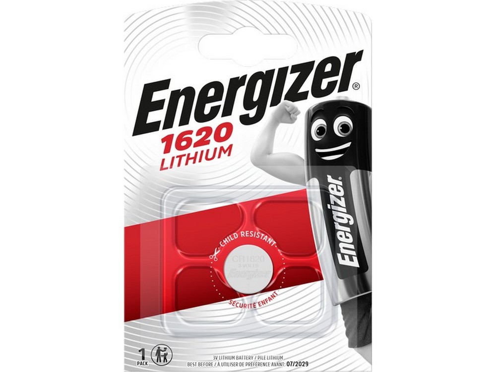 Energizer PILA AL LITIO SPECIALISTICA BOTTONE 1620 3V-Ø mm. 16x2 h 1 PZ.