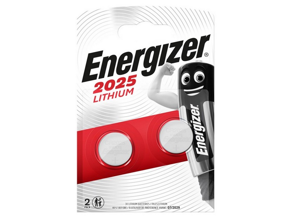 Energizer PILA AL LITIO SPECIALISTICA BOTTONE 2025 3V-Ø mm. 20x2,5 h 2 PZ.