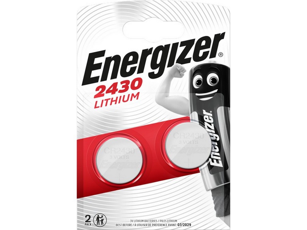 Energizer PILA AL LITIO SPECIALISTICA BOTTONE CR2430 3V-Ø mm. 24,5x3 h 2 PZ.