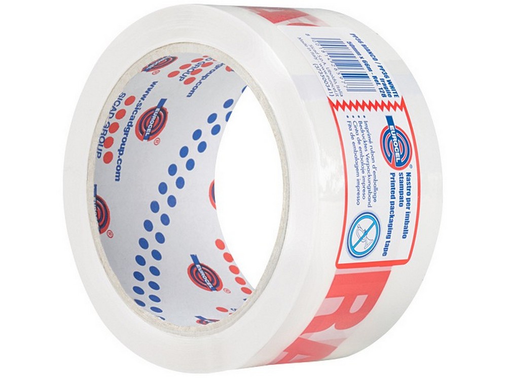 Eurocel NASTRO DA IMBALLO FRAGILE PP36 mm. 50x66 mt. col. Bianco