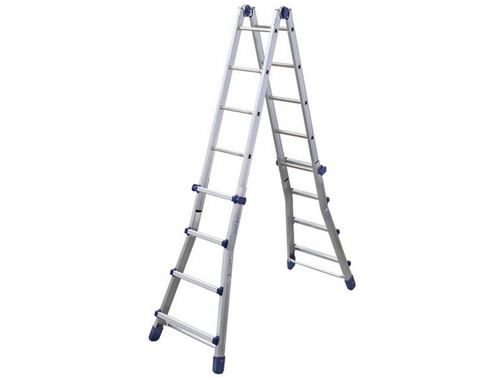 Facal SCALA TELESCOPICA IN ALLUMINIO BRIKOBLU Gradini N°3+3 H max cm. 288