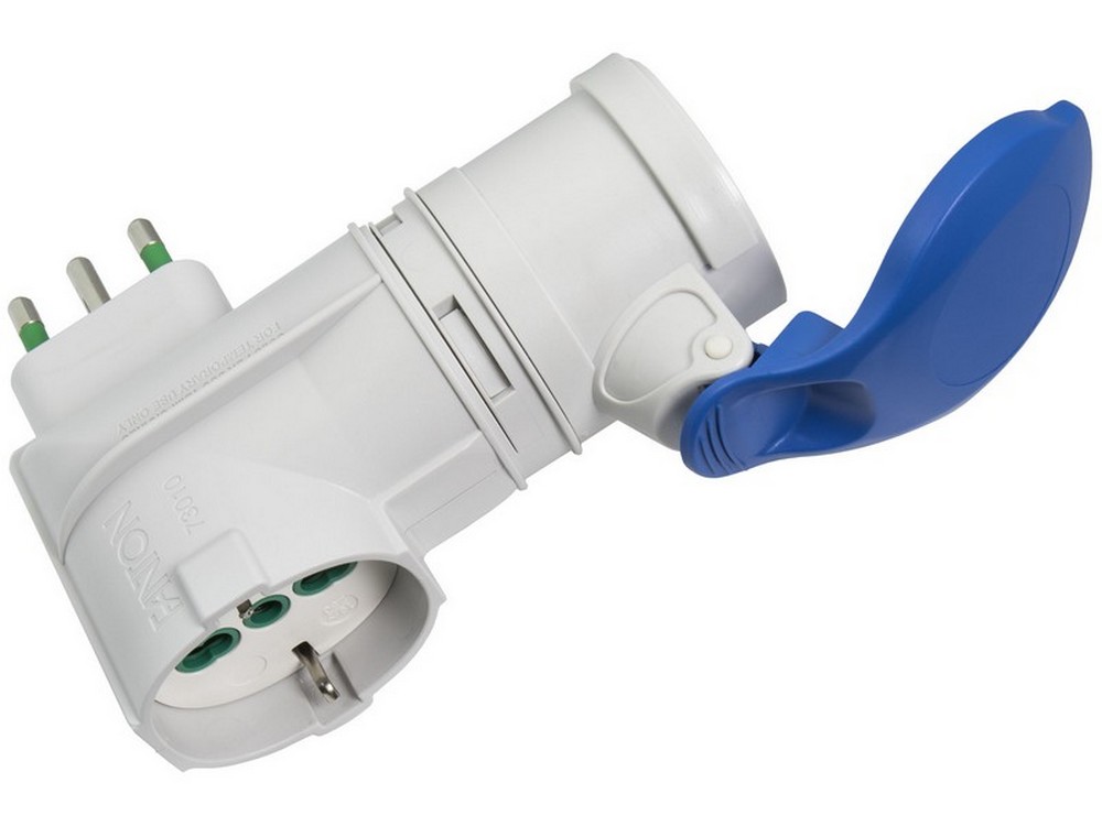 Fanton ADATTATORE INDUSTRIALE CEE spina 16A/ 1 presa schuko+1 presa CEE 16A