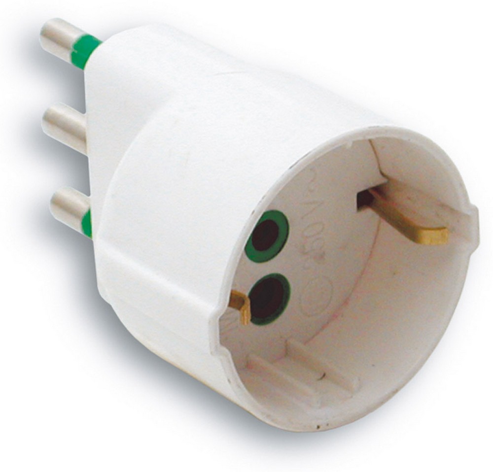 Fanton ADATTATORE SEMPLICE IN BLISTER 2P+T spina 16A/ presa schuko