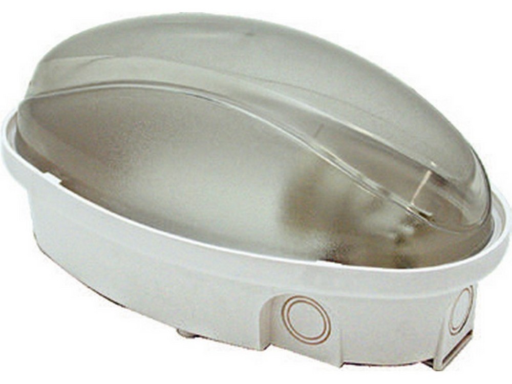 Fanton PLAFONIERA PANDA MINI LED 12W BIANCA ovale Ø cm.21,5x12,5x11 h