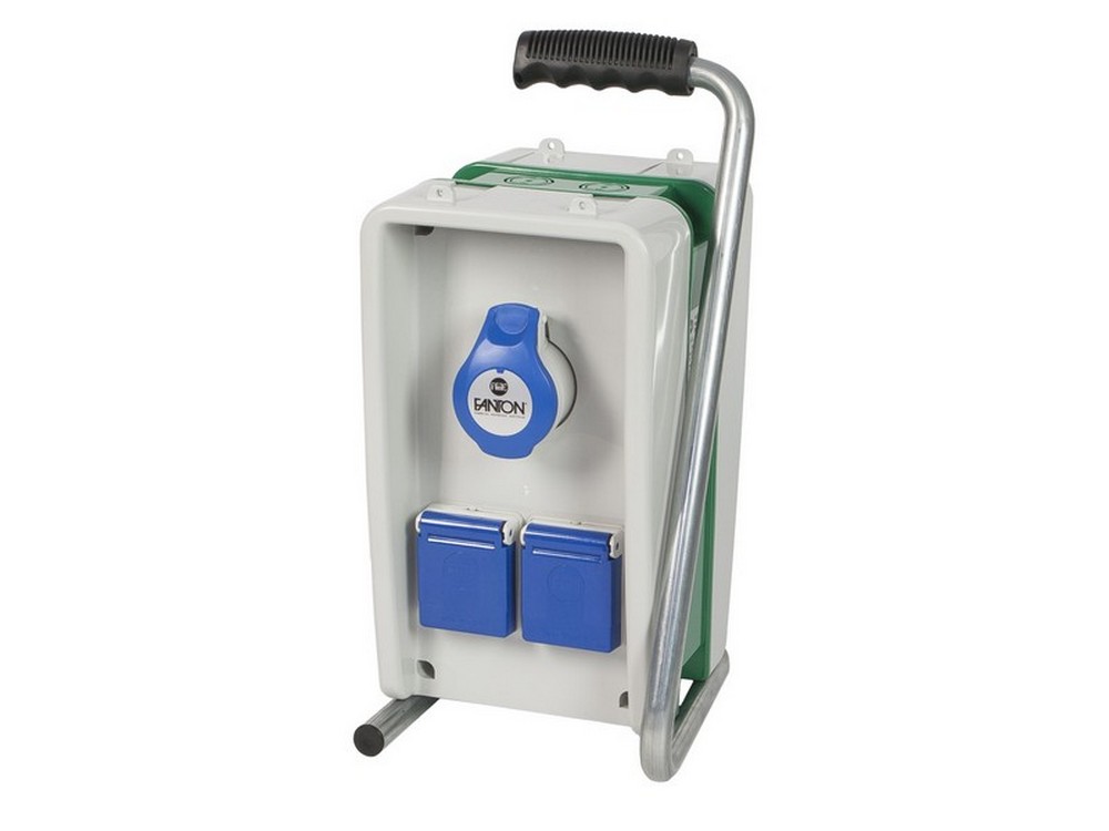 Fanton QUADRO ELETTRICO EOLO 2 prese scuko IP44+2 prese 200-250V IP44  cm. 15,6x18,5x33,8 h