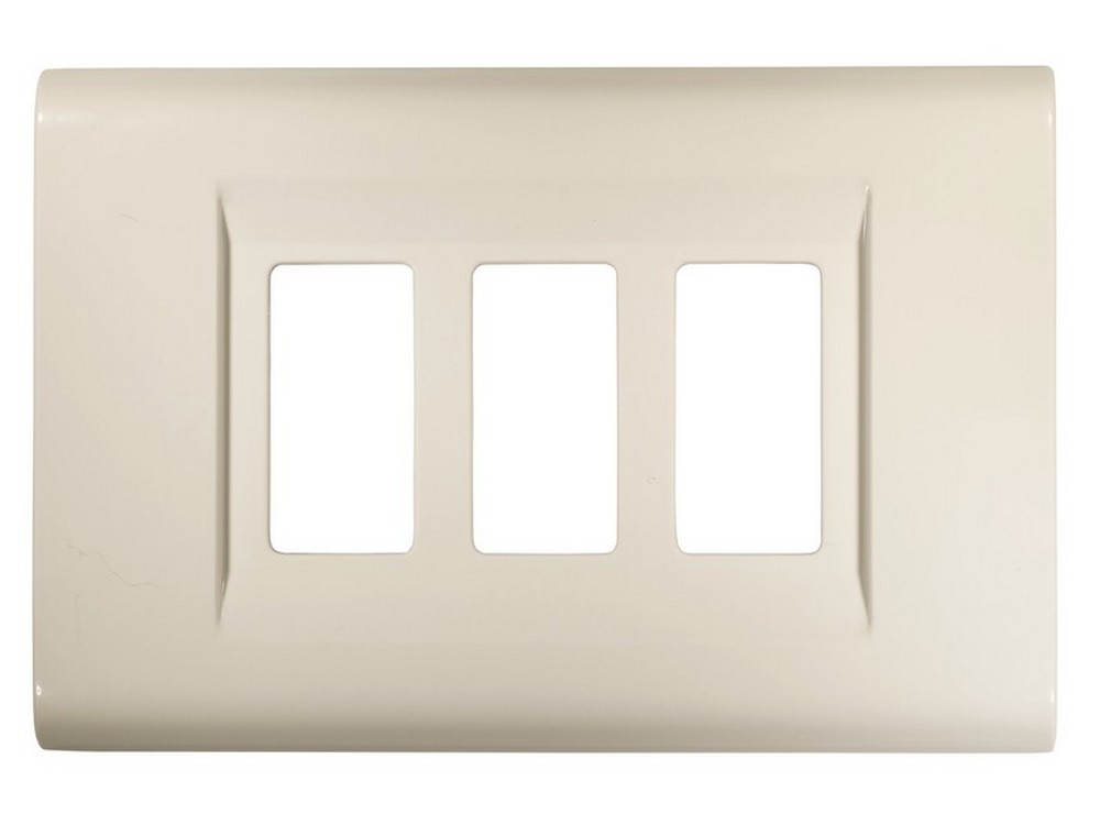 Feb Elettrica PLACCA CLICK  col. Bianco 3 posti
