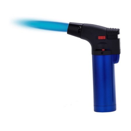 ACCENDINO RUBBER METAL FIAMMA BLU Col. Metallici assortiti
