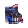 ACCENDINO RUBBER METAL FIAMMA BLU Col. Metallici assortiti