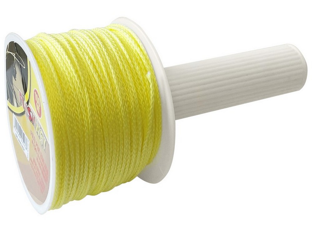 FILO PER EDILIZIA LENZA PER MURATORE CON MANICO GIREVOLE mt. 100 col. Giallo fluorescente