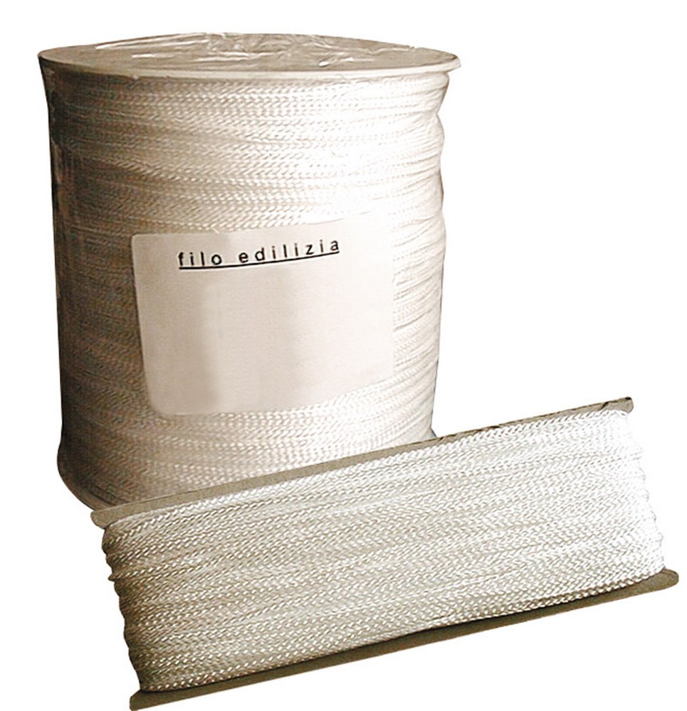 FILO PER EDILIZIA LENZA PER MURATORE STABILIZZATO AI RAGGI UV col. bianco mt. 100