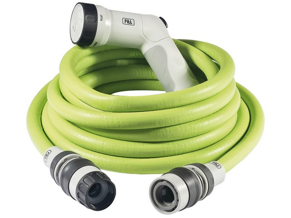 Fitt TUBO ESTENSIBILE PER GIARDINAGGIO FITT IKON mt.25 CON PISTOLA col. LIME