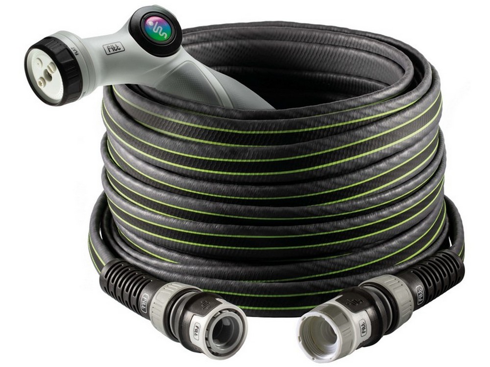 Fitt TUBO PER GIARDINAGGIO FITT FORCE NTS mis.5/8 x mt.30 CON PISTOLA COL. GREY/LIME