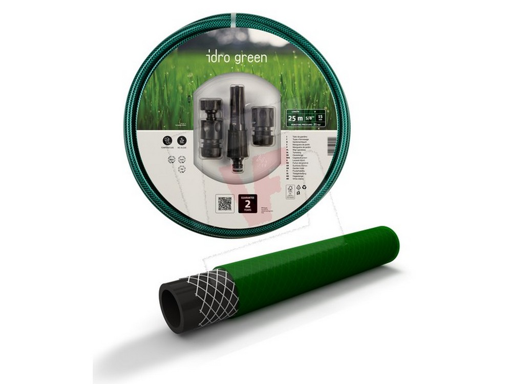 Fitt TUBO PER GIARDINAGGIO IDRO GREEN KIT  3 raccordi+lancia Ø mm.15 (mt. 15)