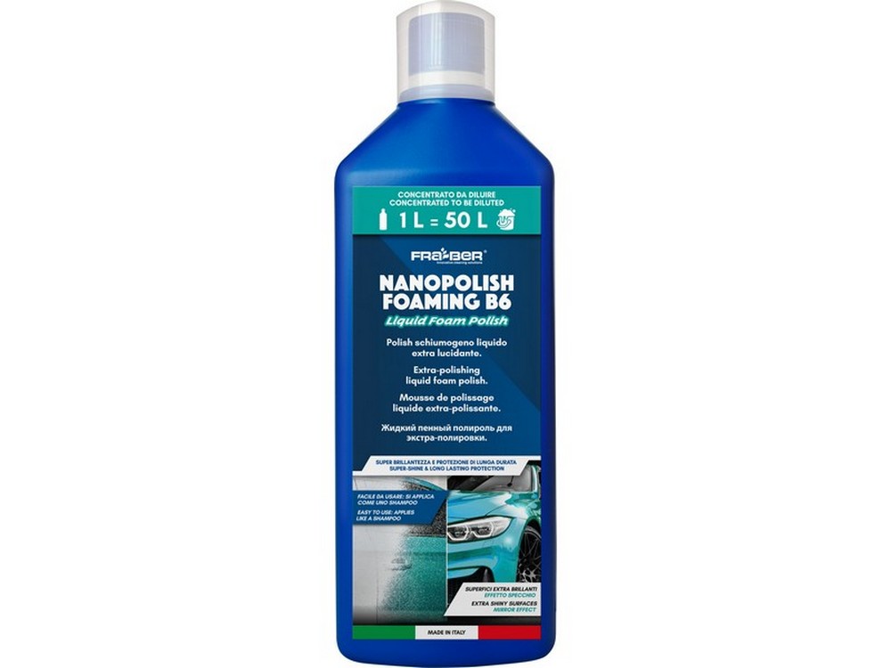 Fra-ber POLISH SCHIUMOGENO LIQUIDO EXTRA-LUCIDANTE ''NANOPOLISH FOAMING B6'' Lt. 1