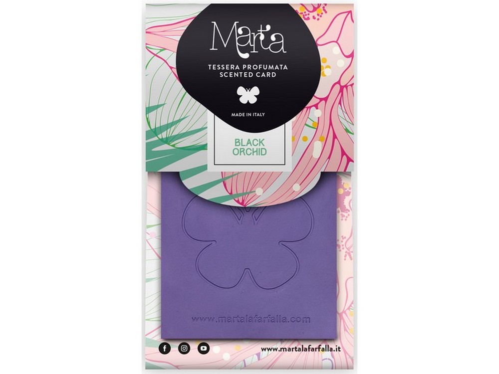 Fra-ber PROFUMATORE APPENDIBILE ''MARTA CARD'' Orchidea Nera
