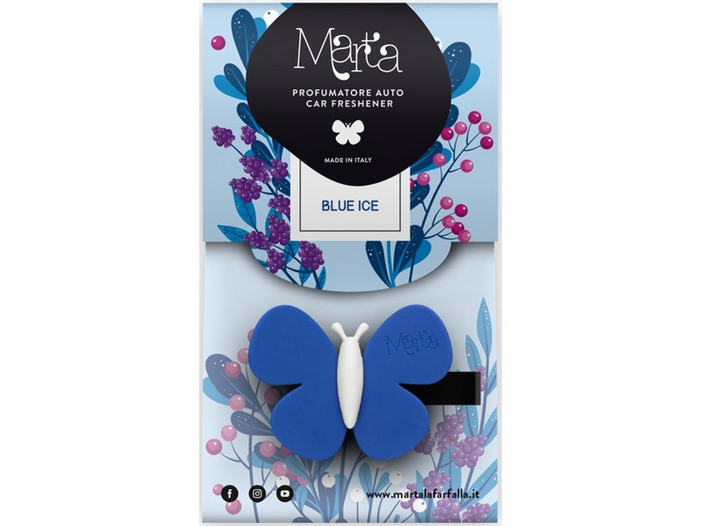 Fra-ber PROFUMATORE AUTO ''MARTA LA FARFALLA'' Blue ice