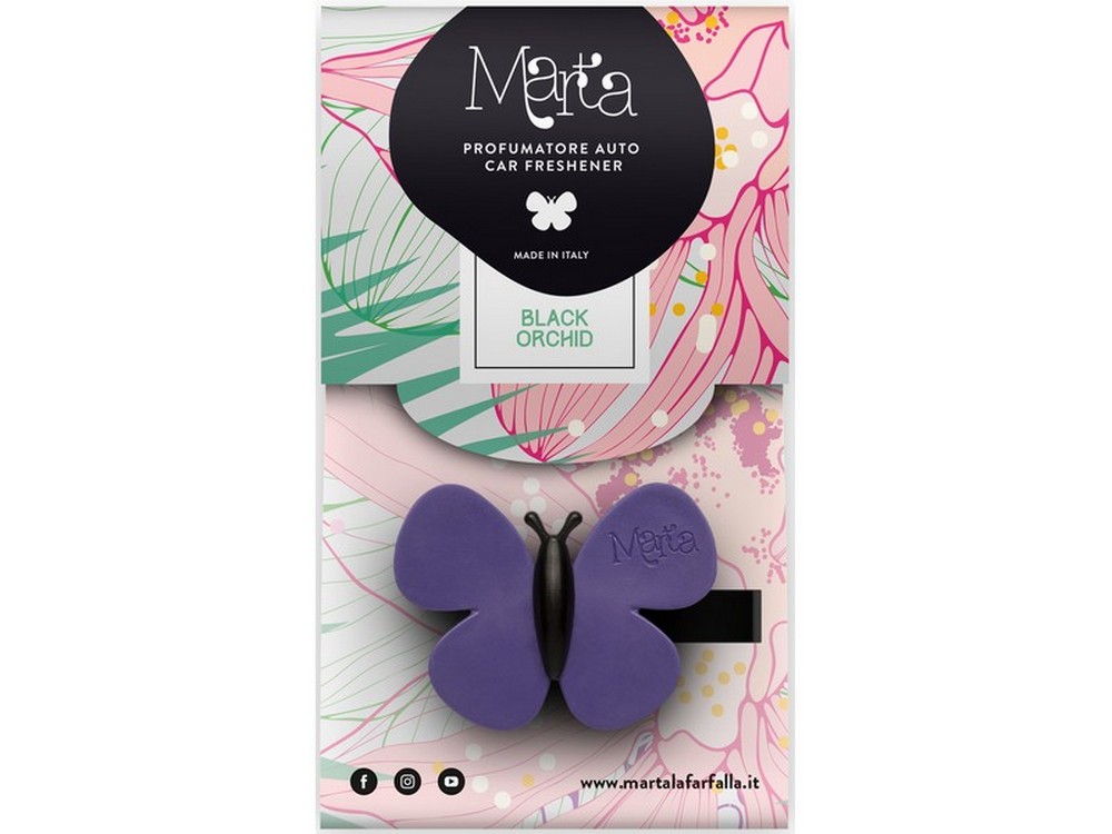 Fra-ber PROFUMATORE AUTO ''MARTA LA FARFALLA'' Orchidea Nera