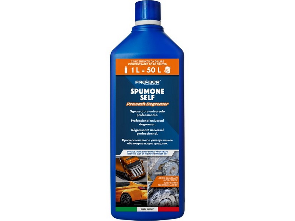Fra-ber SGRASSATORE CONCENTRATO PRELAVAGGIO AUTO ''SPUMONE SELF'' Lt. 1