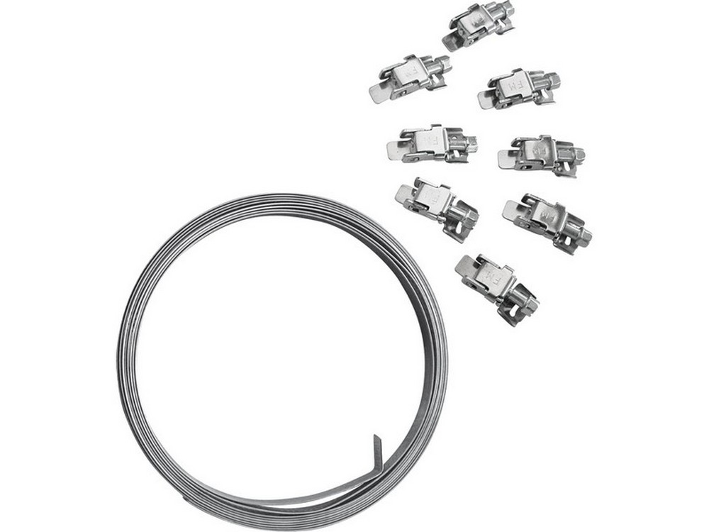 Friulsider KIT NASTRO A FASCETTA W2 mm. 9x3 mt. + 8 GANCI
