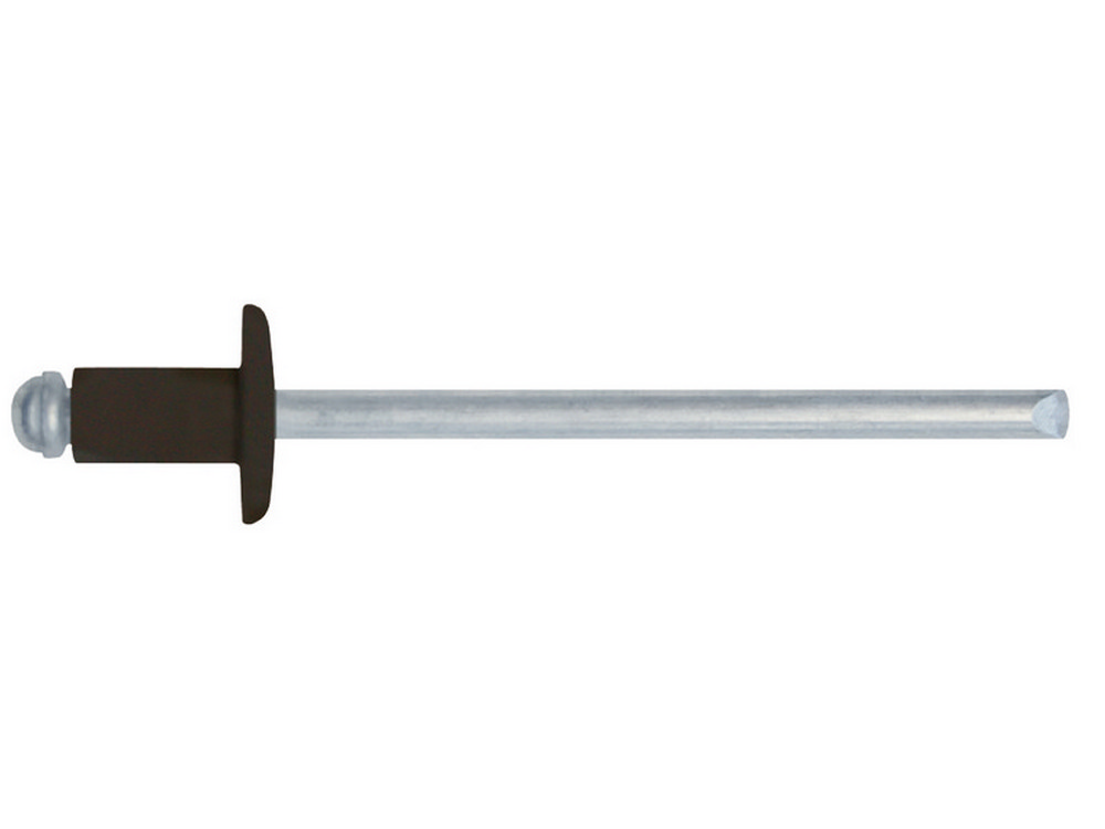 Friulsider RIVETTO A STRAPPO IN ALLUMINIO TESTA DI MORO 100pz. mm.4,0x 8