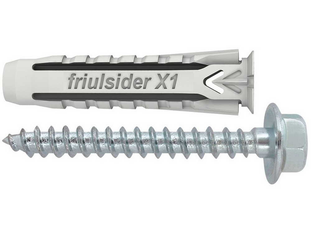 Friulsider TASSELLO UNIVERSALE X1 EVO CON TIRAFONDO  100 PZ. mm.10x50