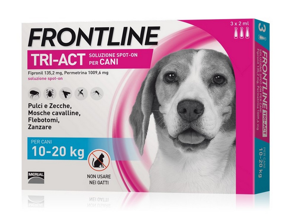 Frontline ANTIPARASSITARIO TRI-ACT   per cani 10÷20 kg. (cf. 3 pipette)