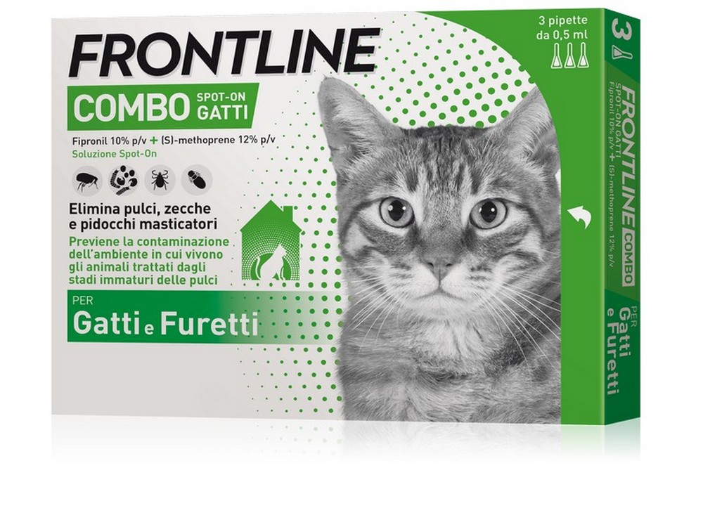 Frontline Combo ANTIPARASSITARIO COMBO   per gatti (cf. 3 pipette)