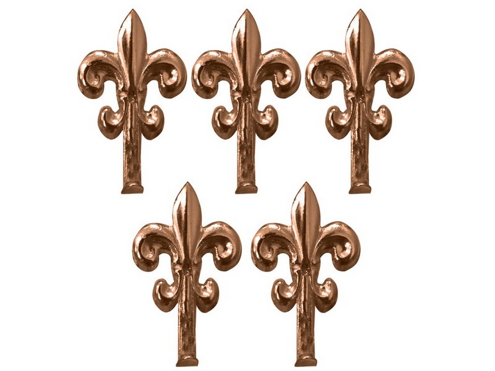 GANCETTO PER QUADRI GIGLIO 5 PZ.    mm. 48 - Bronzato
