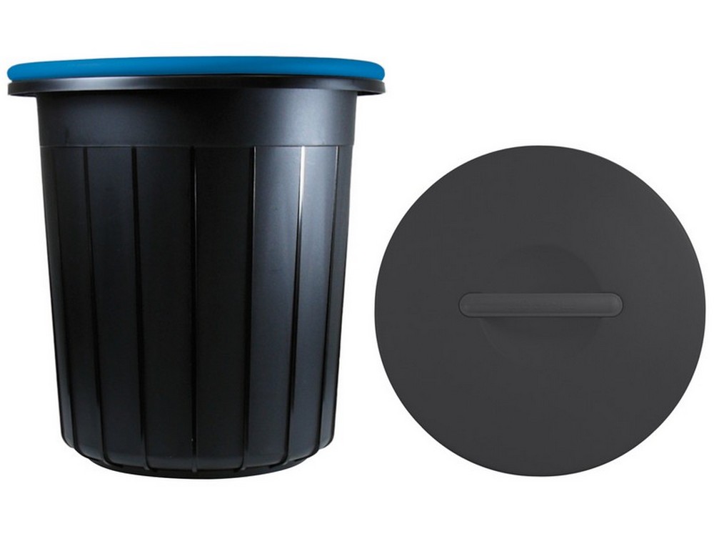 Giò Style PATTUMIERA ECO SOLUTION Lt. 16 - cm. 33x33x33,5 h col. Nero/Blu