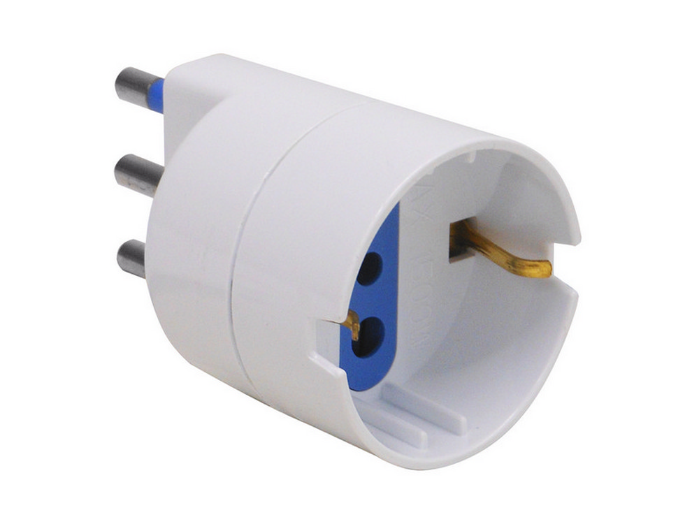 Globex ADATTATORE SEMPLICE IN BLISTER 2P+T spina 16A/ presa schuko 10A