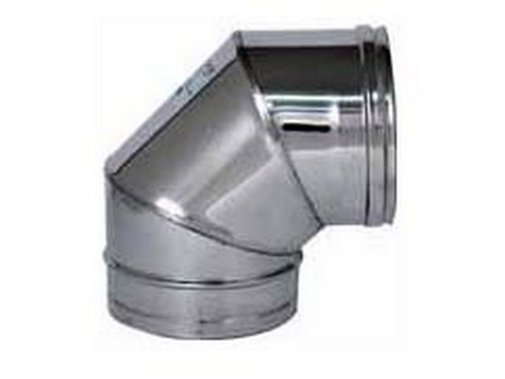 GOMITO A 90° INOX AISI 304 PER STUFA Ø cm. 25