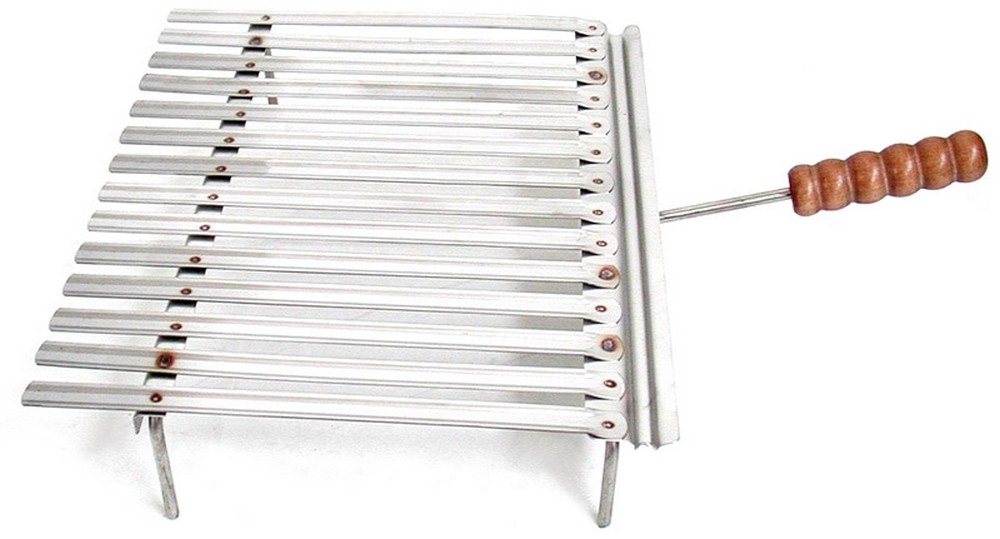 GRATICOLA IN ACCIAIO INOX CON RACCOGLI SUGO cm. 40x35