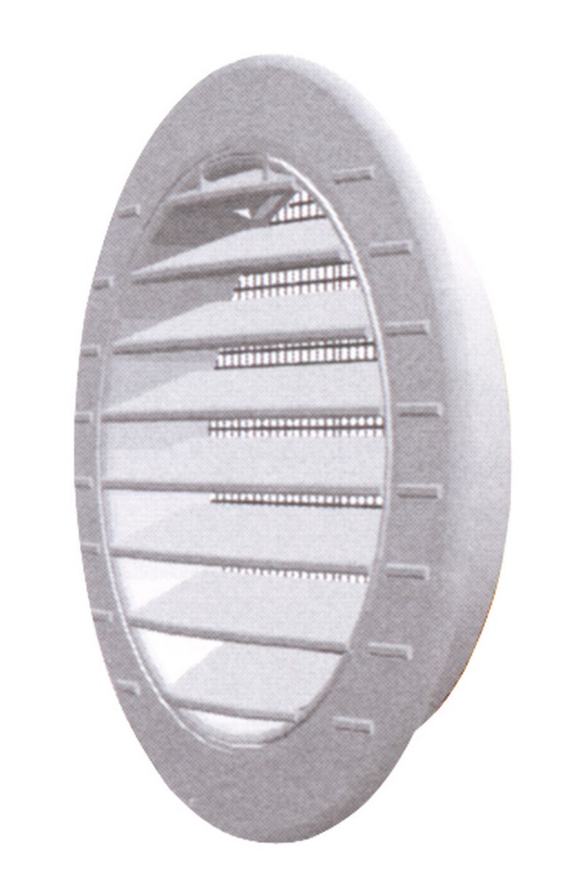 GRIGLIA DI AERAZIONE IN PLASTICA CON RETE Ø mm.  83 imbocco Ø mm. 63