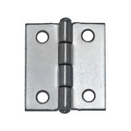 Aldeghi CERNIERA MEZZA LARGA PESANTE PERNO FISSO IN ACCIAIO ZINCATO  mm. 38x35