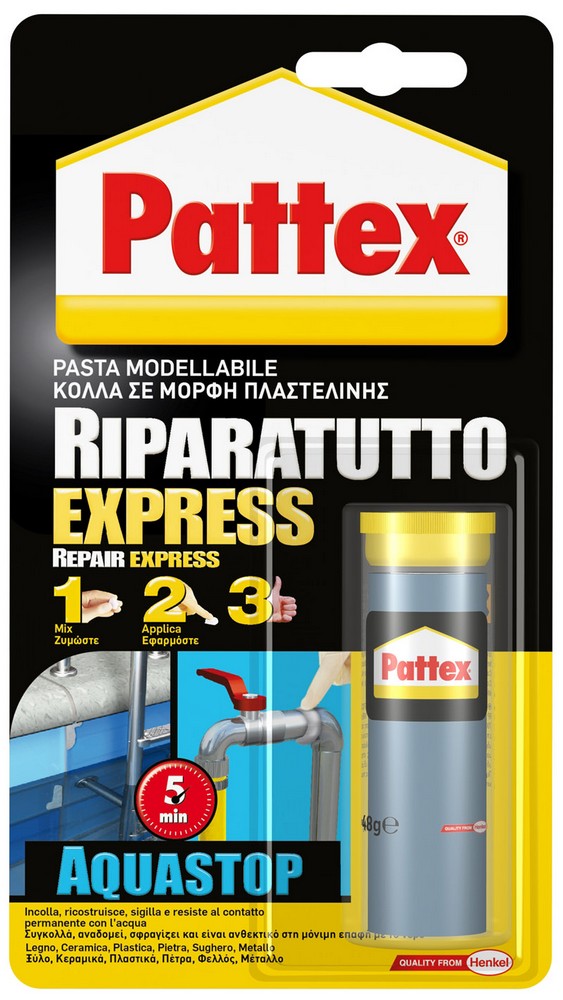 Henkel ADESIVO PATTEX RIPARATUTTO EXPRESS ACQUASTOP  gr. 48