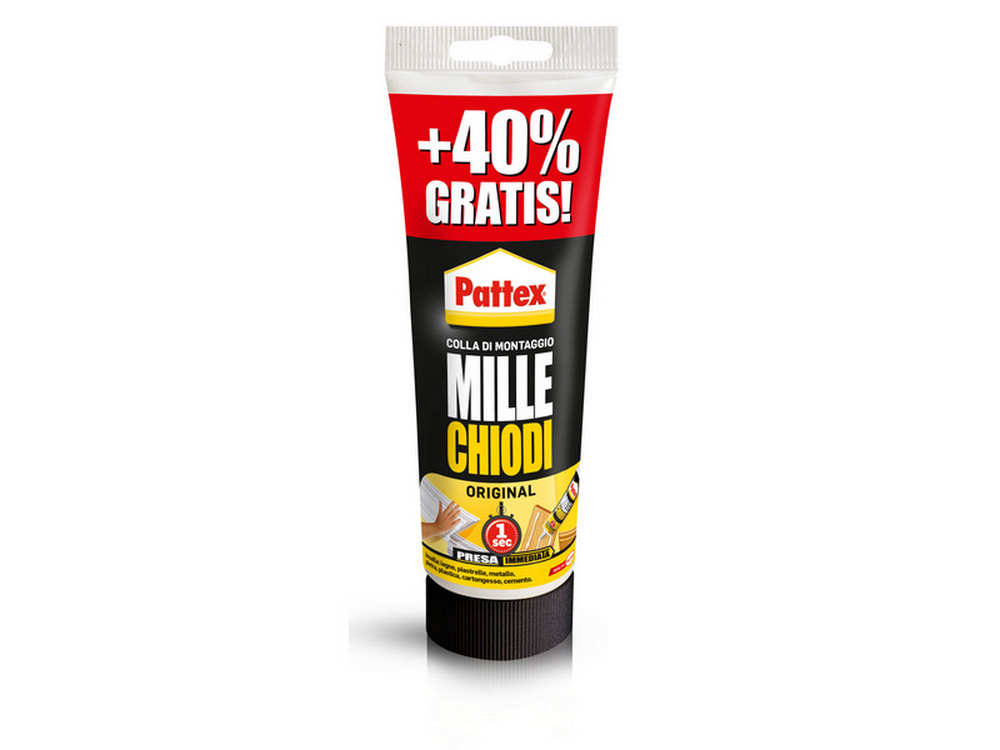Henkel COLLA PATTEX MILLE CHIODI ORIGINAL TUBO GR.250+100 OMAGGIO