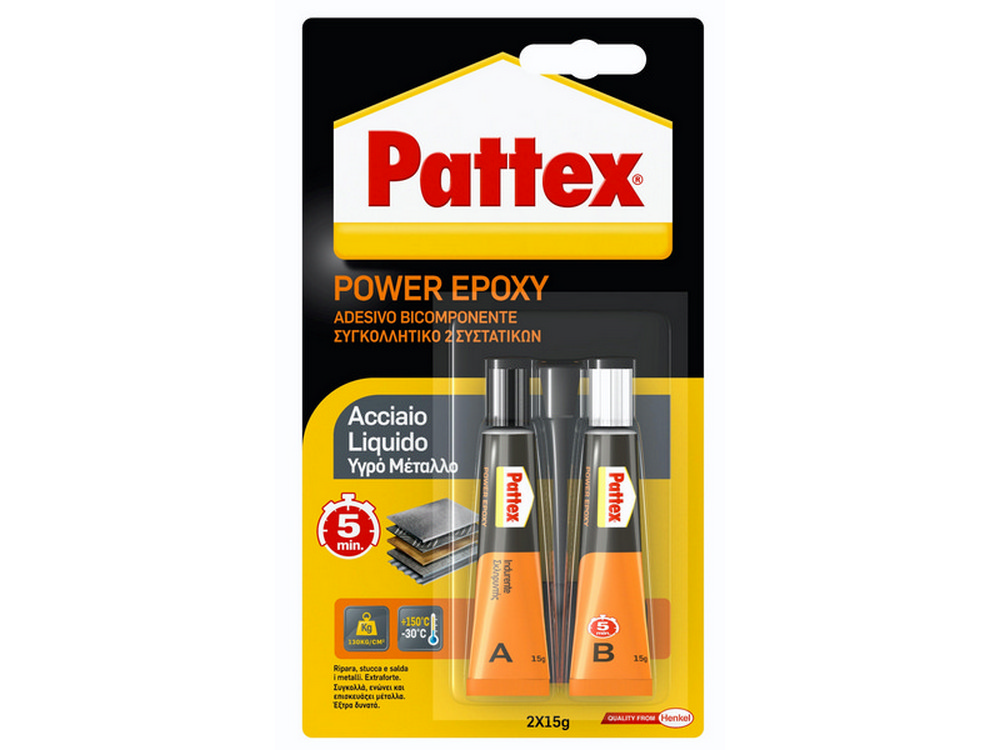 Henkel COLLA PATTEX POWER EPOXY ACCIAIO LIQUIDO  gr. 30