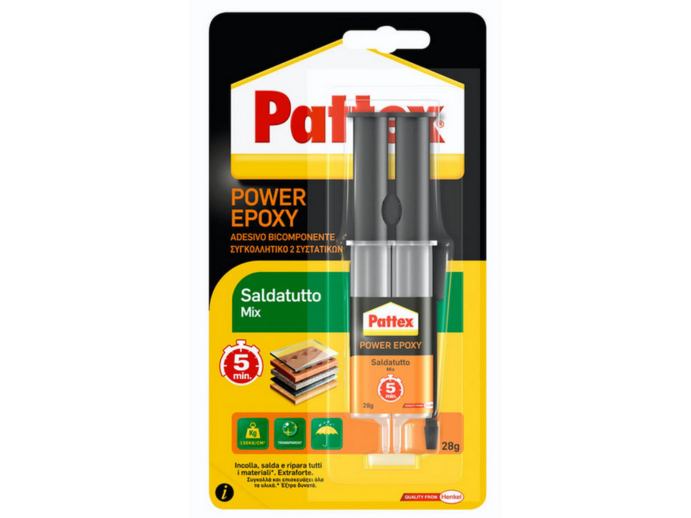 Henkel COLLA PATTEX POWER EPOXY SALDATUTTO MIX  gr. 28 (siringa)