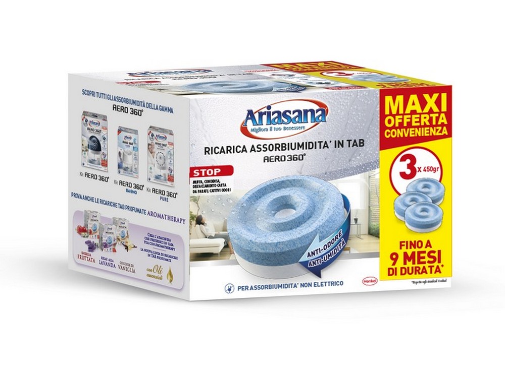 Henkel RICARICA ARIASANA AERO 360° pz. 3. x 450 gr Inodore