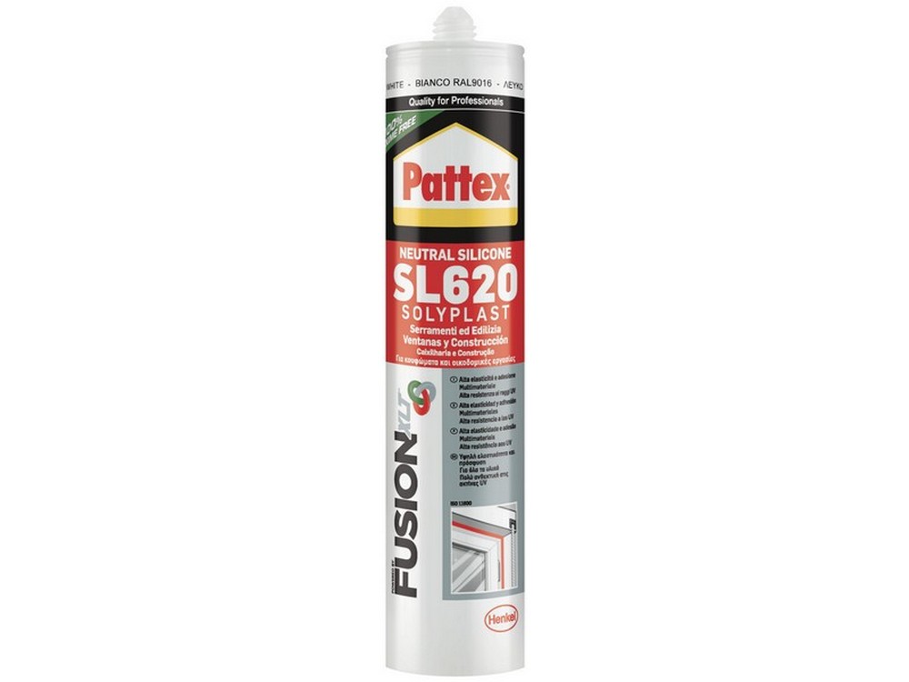 Henkel SIGILLANTE NEUTRO SERRAMENTI ED EDILIZIA PATTEX FUSION SL620 ml. 300 - Rame Ral 8004