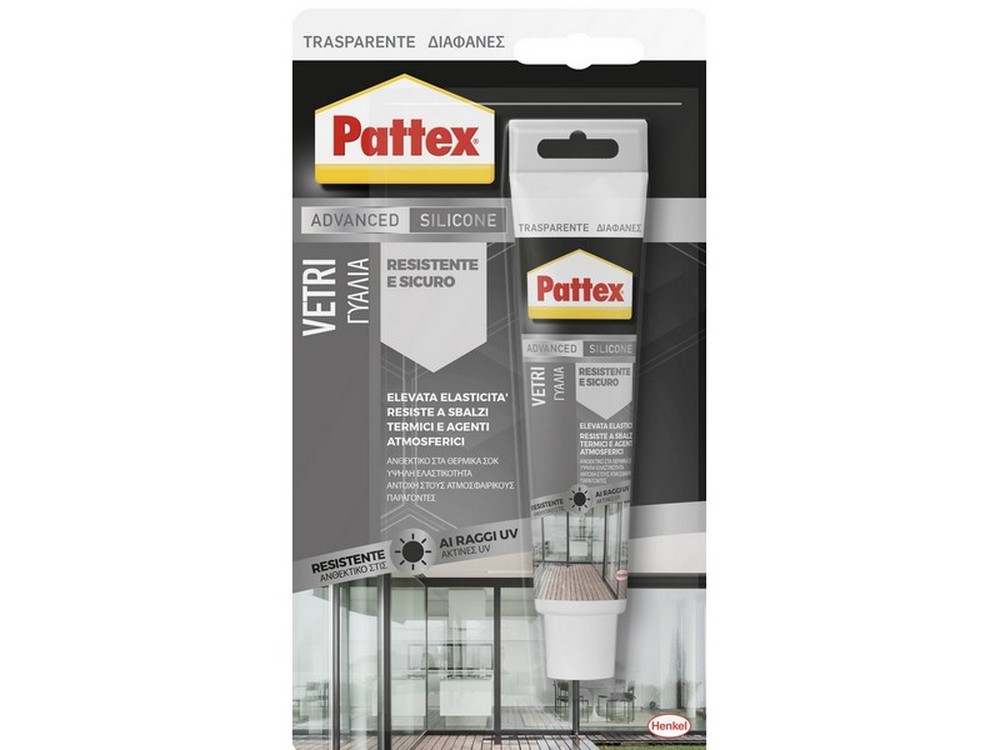 Henkel SILICONE ACETICO PATTEX SPECCHI&VETRI BLISTER ml. 50