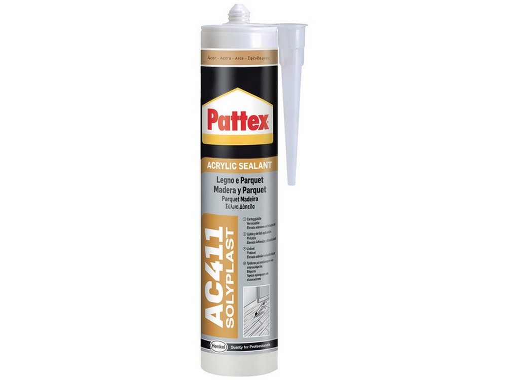 Henkel SILICONE ACRILICO PATTEX PER LEGNO E PARQUET AC411 ml. 300 - Noce