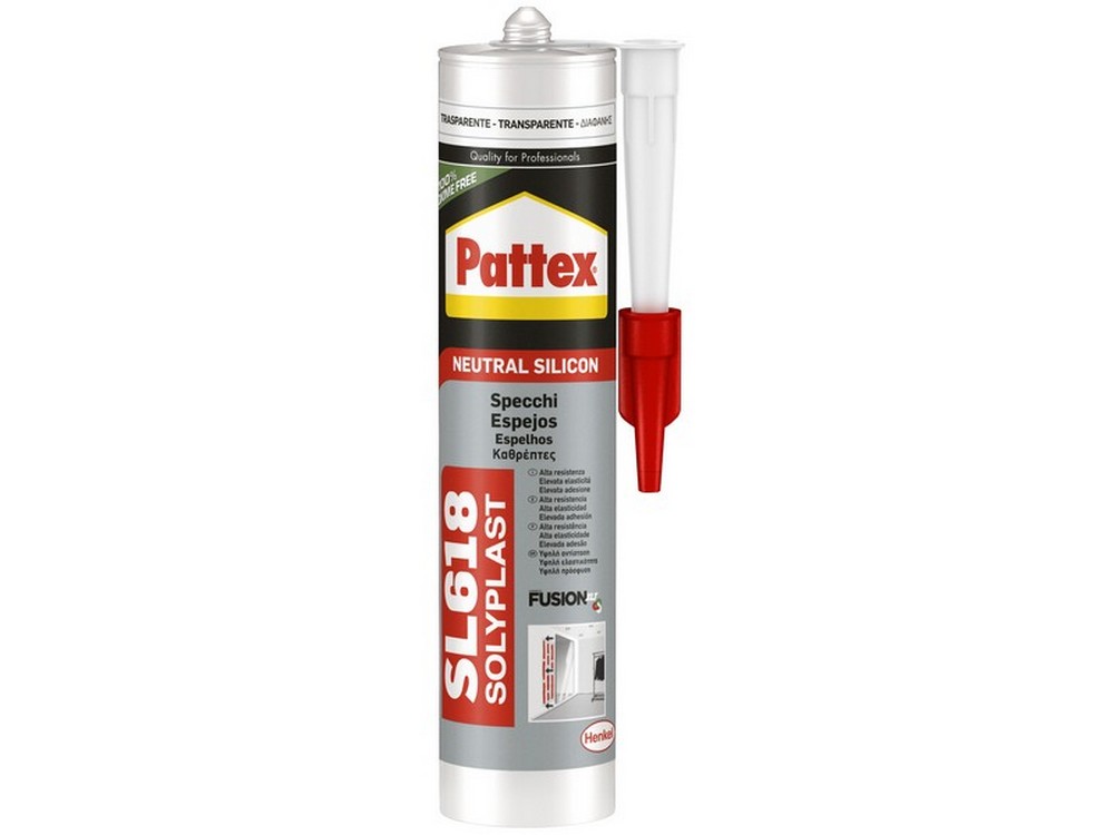 Henkel SILICONE NEUTRO PATTEX SPECCHI SL618 ml. 300 - Trasparente