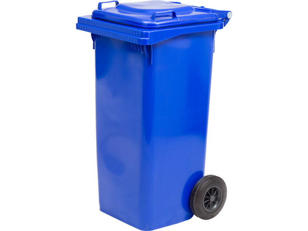 ICS BIDONE QUADRO PER DIFFERENZIATA Lt. 120 - cm. 55x50x94 h col. Blu