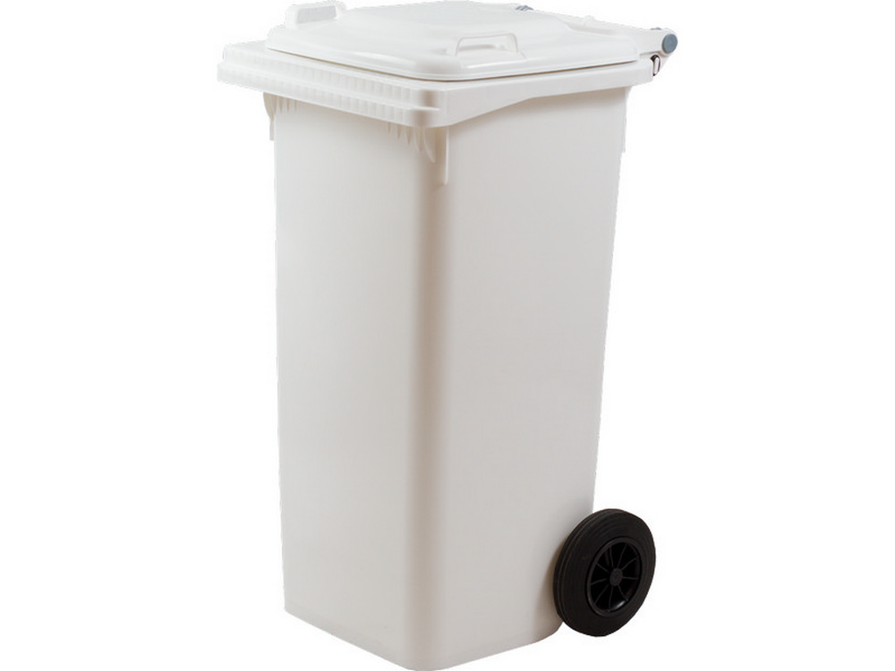 ICS BIDONE QUADRO PER DIFFERENZIATA Lt. 240 - cm.72x58x106 h col. Bianco