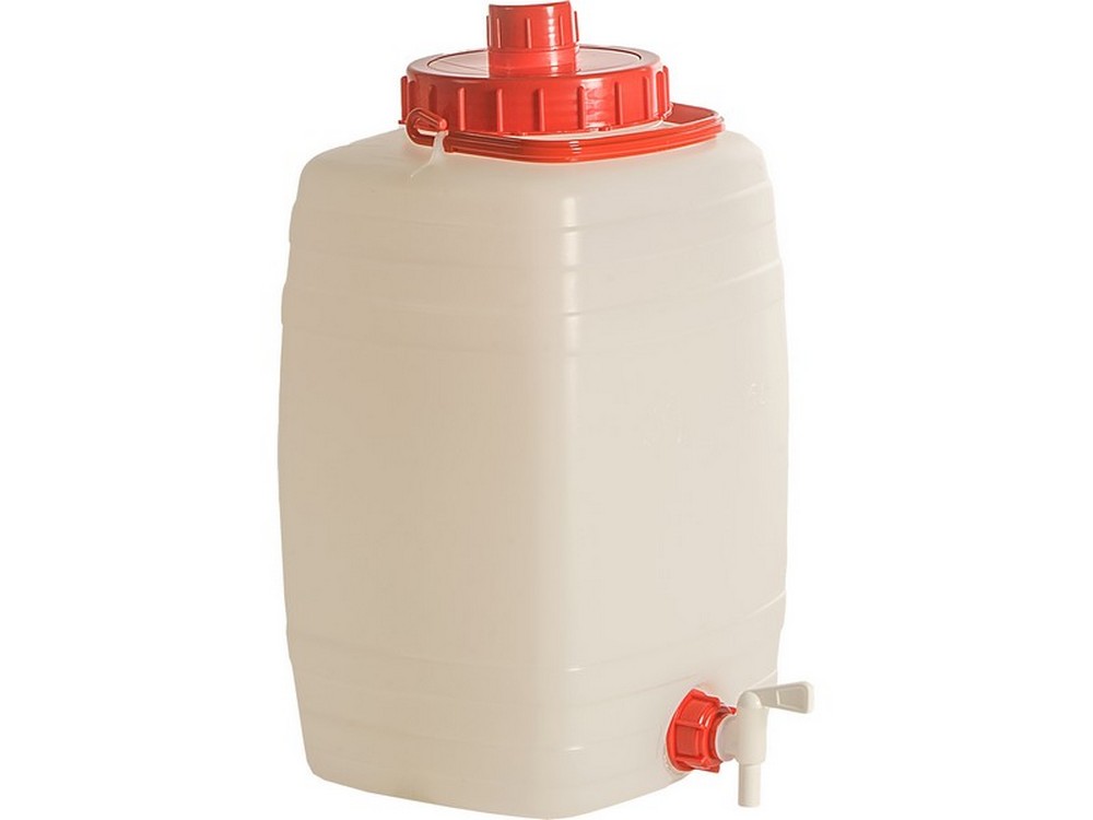 ICS FUSTINO PER ALIMENTI DEMETRA CON RUBINETTO E SFIATO lt.15 (cm. 26x23x42 h)